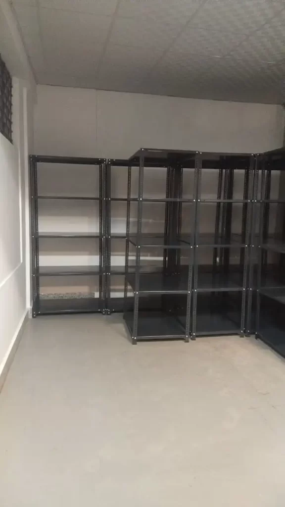 slotted angle rack for industrial use